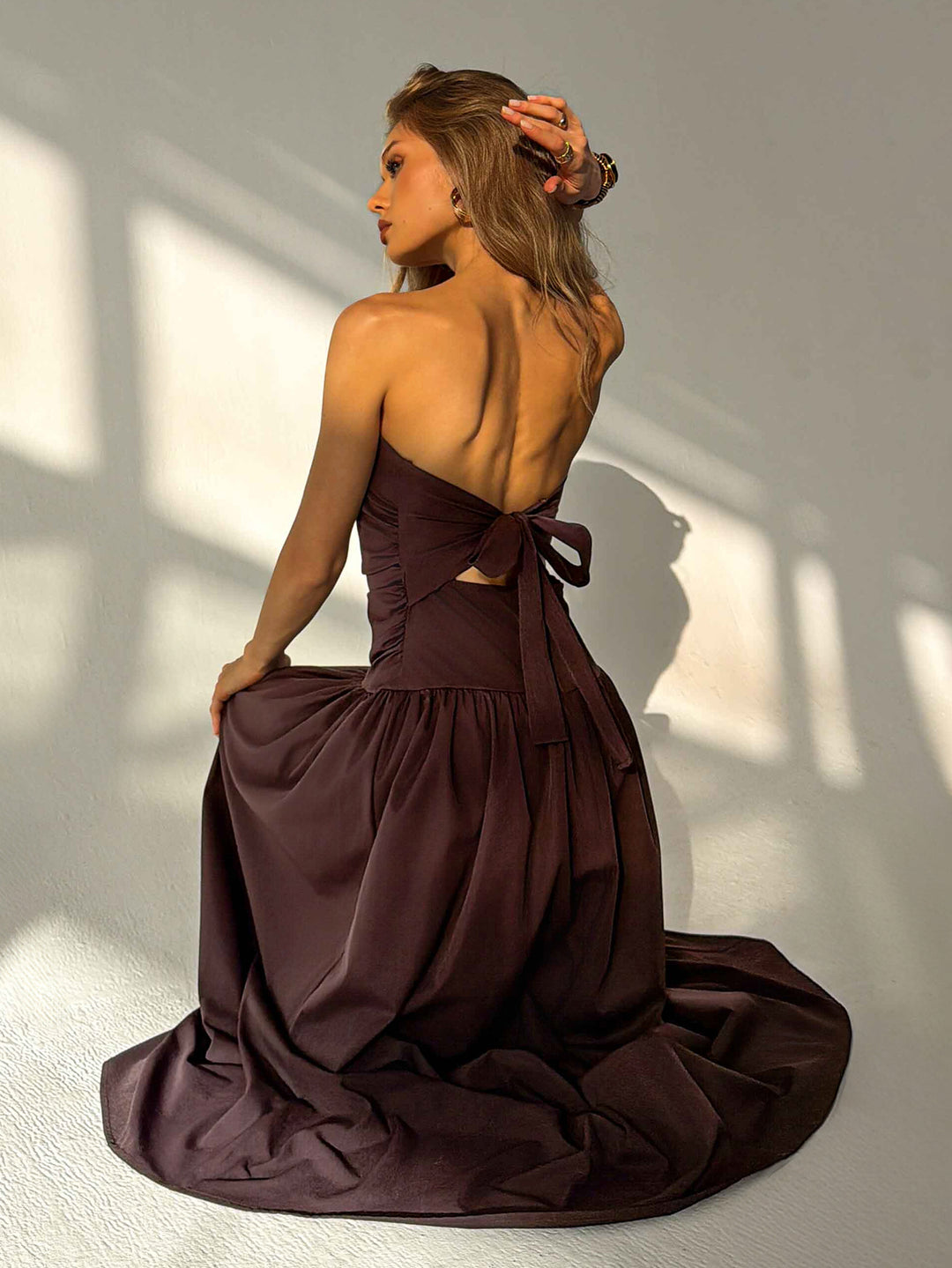 Rochie midi SHEIN, vișiniu