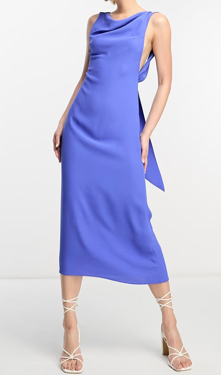 Rochie midi ASOS, mov