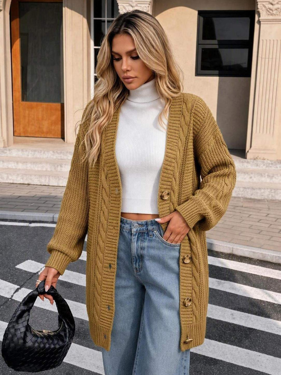 Cardigan SHEIN, galben