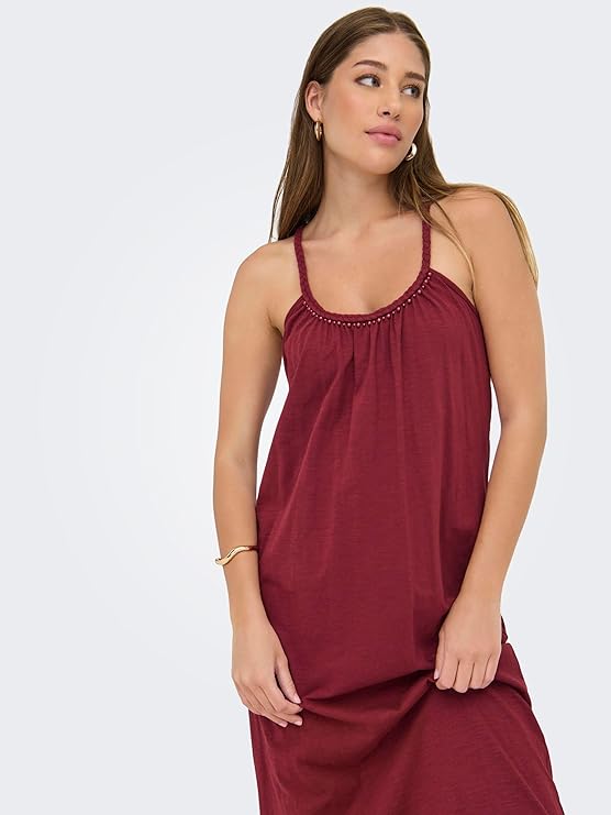 Rochie maxi ONLY, roșu