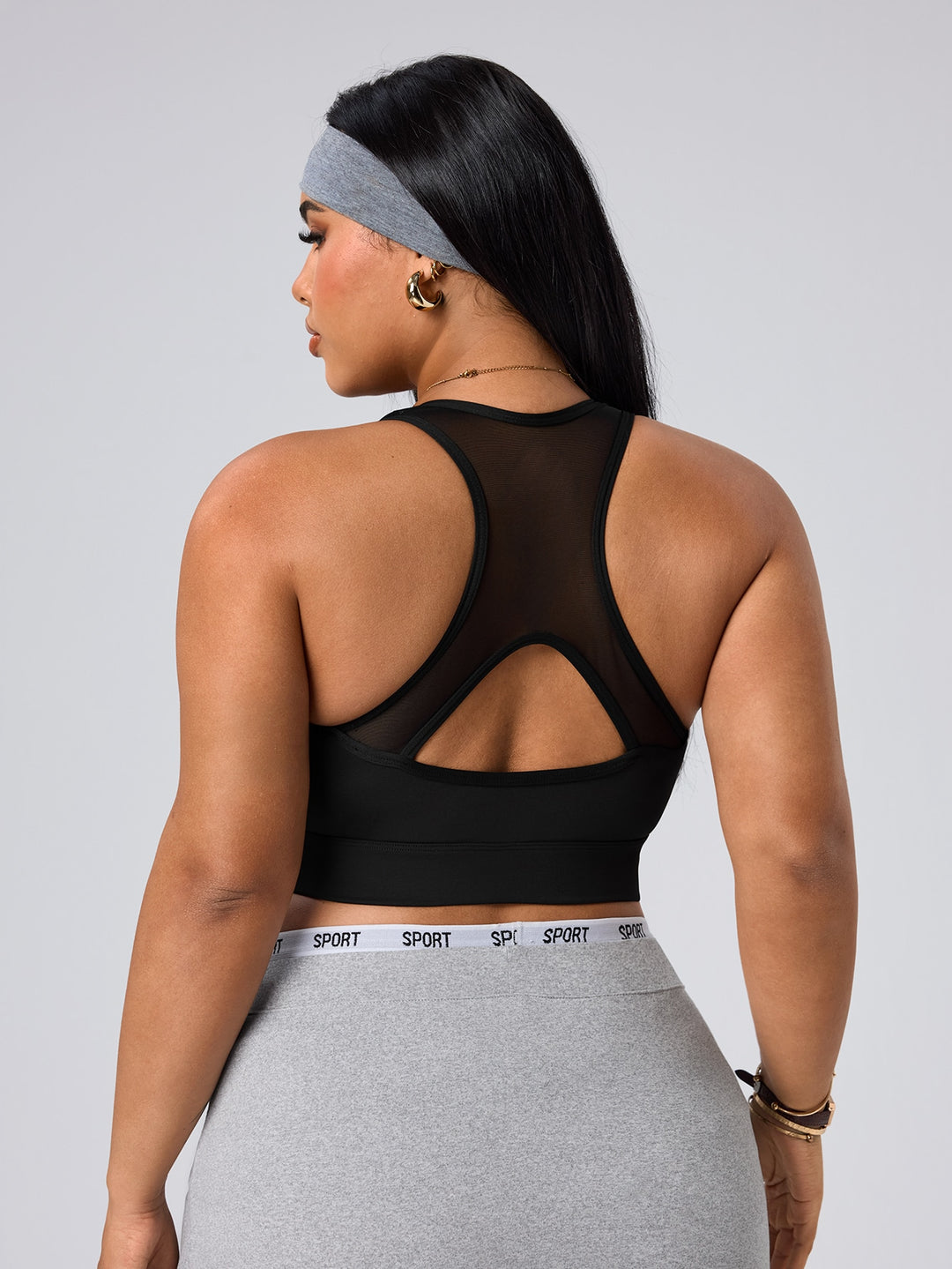 Sutien sport SHEIN, negru
