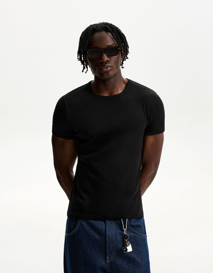 Tricou BERSHKA, negru