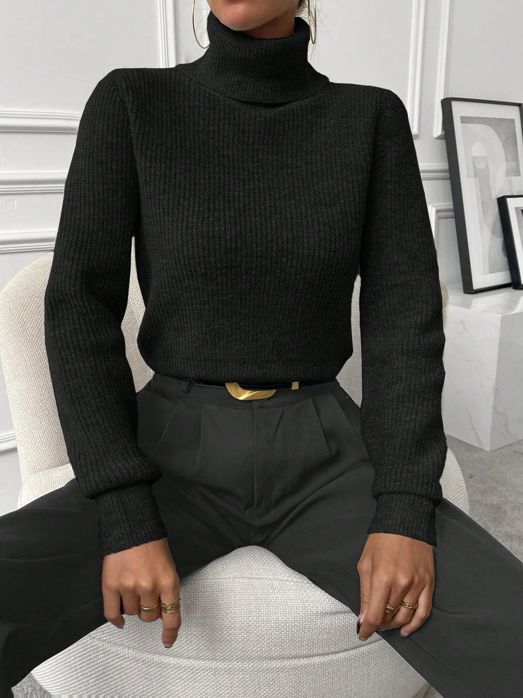 Pulover SHEIN, negru