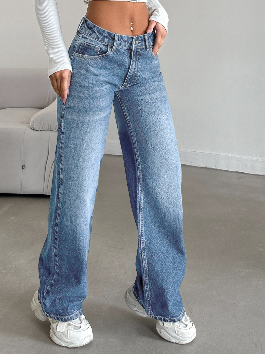 Jeans SHEIN, albastru