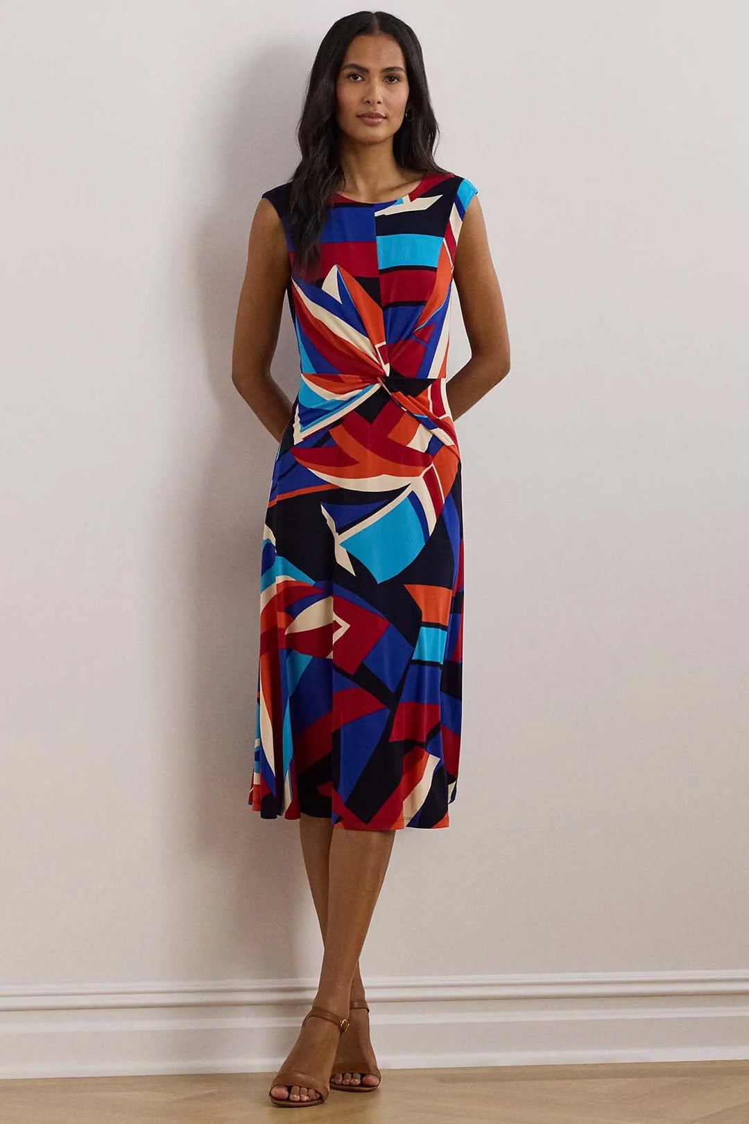 Rochie midi RALPH LAUREN, mix culori