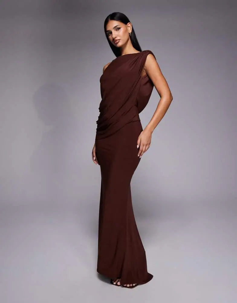 Rochie maxi ASOS, maro