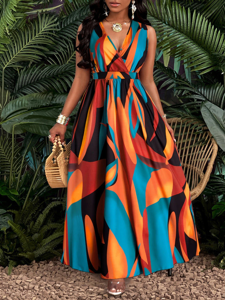 Rochie maxi SHEIN, mix culori