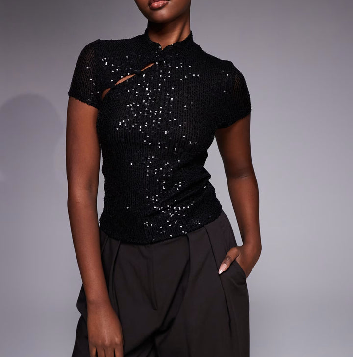 Top ASOS, negru