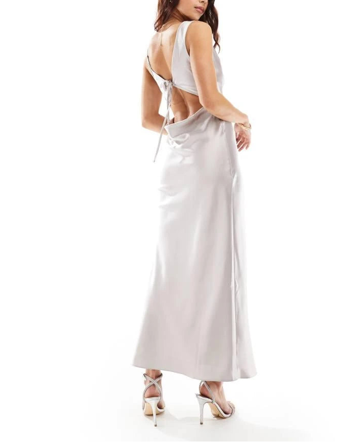 Rochie maxi Asos, gri