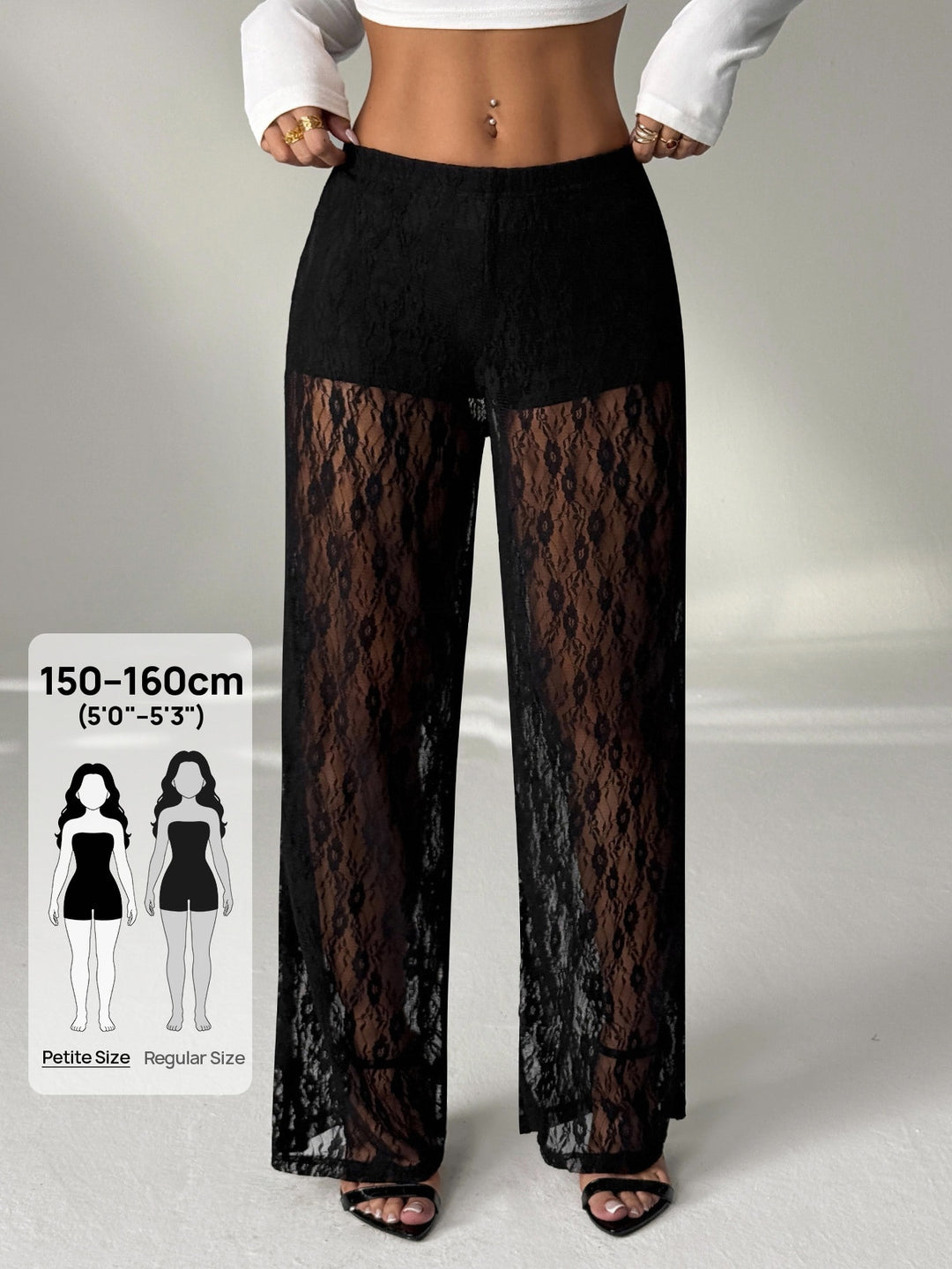 Pantaloni SHEIN, negru