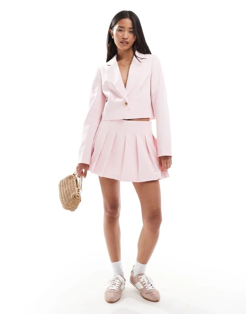 MISS SELFRIDGE rakott nadrág, rózsaszín