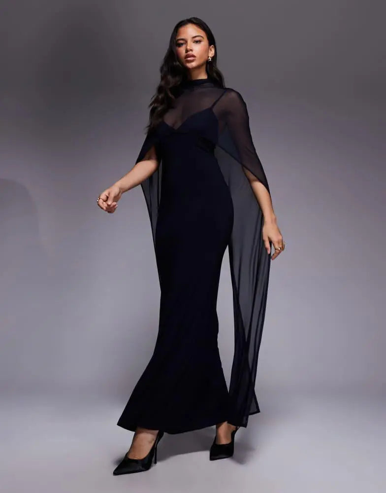 Rochie maxi ASOS, albastru