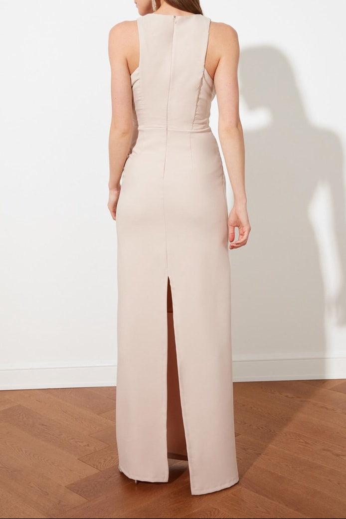 Rochie maxi TRENDYOL, bej