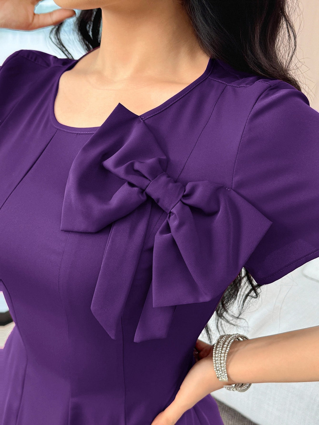 Rochie midi SHEIN, mov