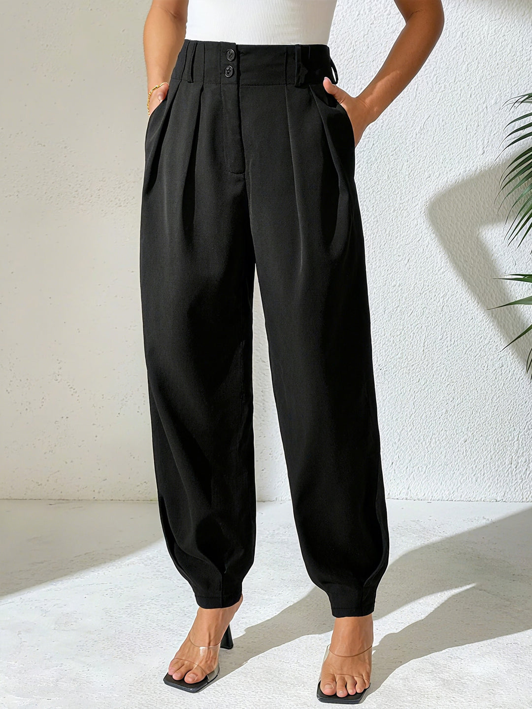 Pantalon SHEIN, negru