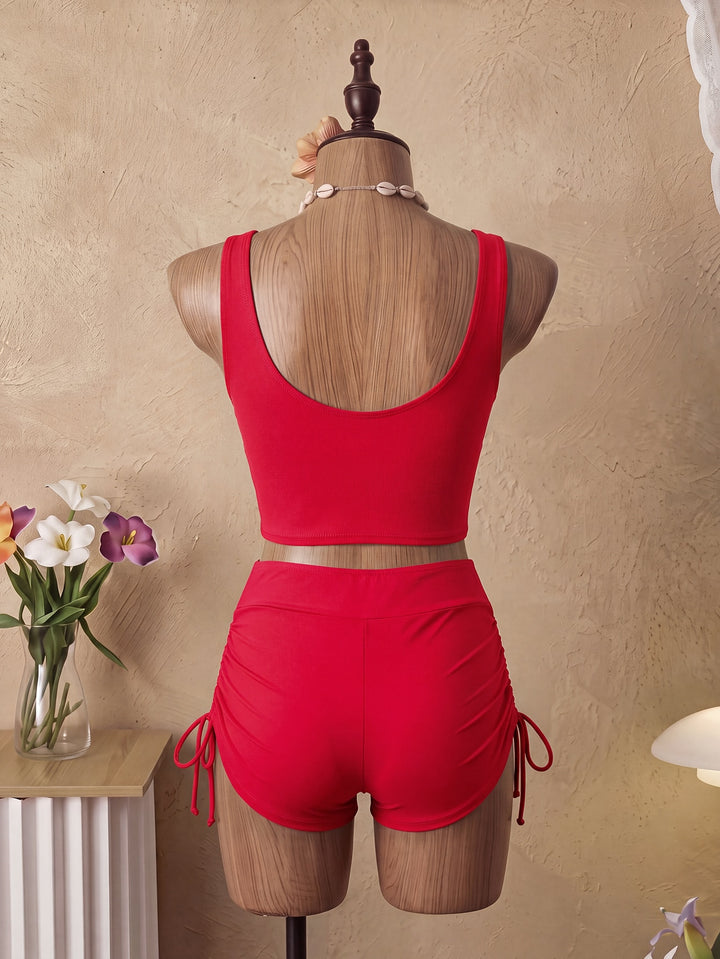 Set bikini SHEIN, roșu