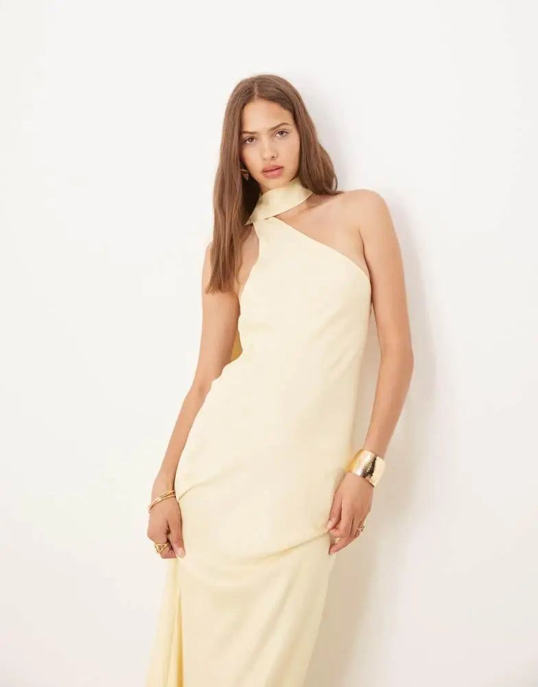 Rochie maxi ASOS, galben