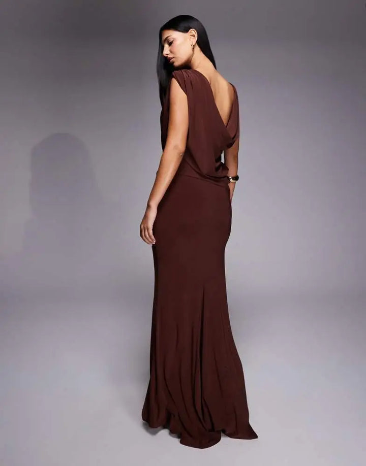 Rochie maxi ASOS, maro