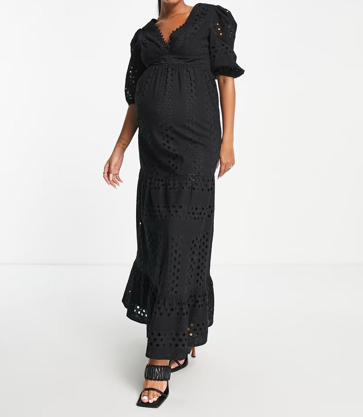 Rochie midi ASOS, negru
