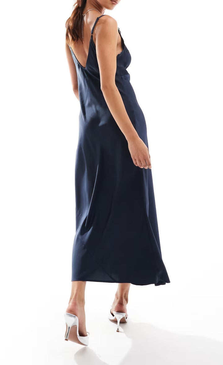 Rochie midi ASOS, albastru