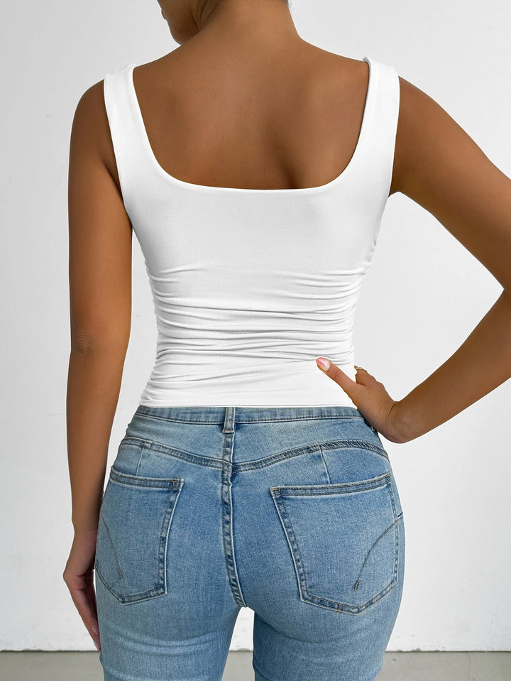 Top SHEIN, alb