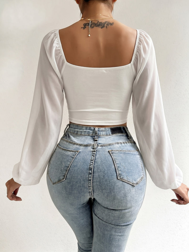 Top SHEIN, alb