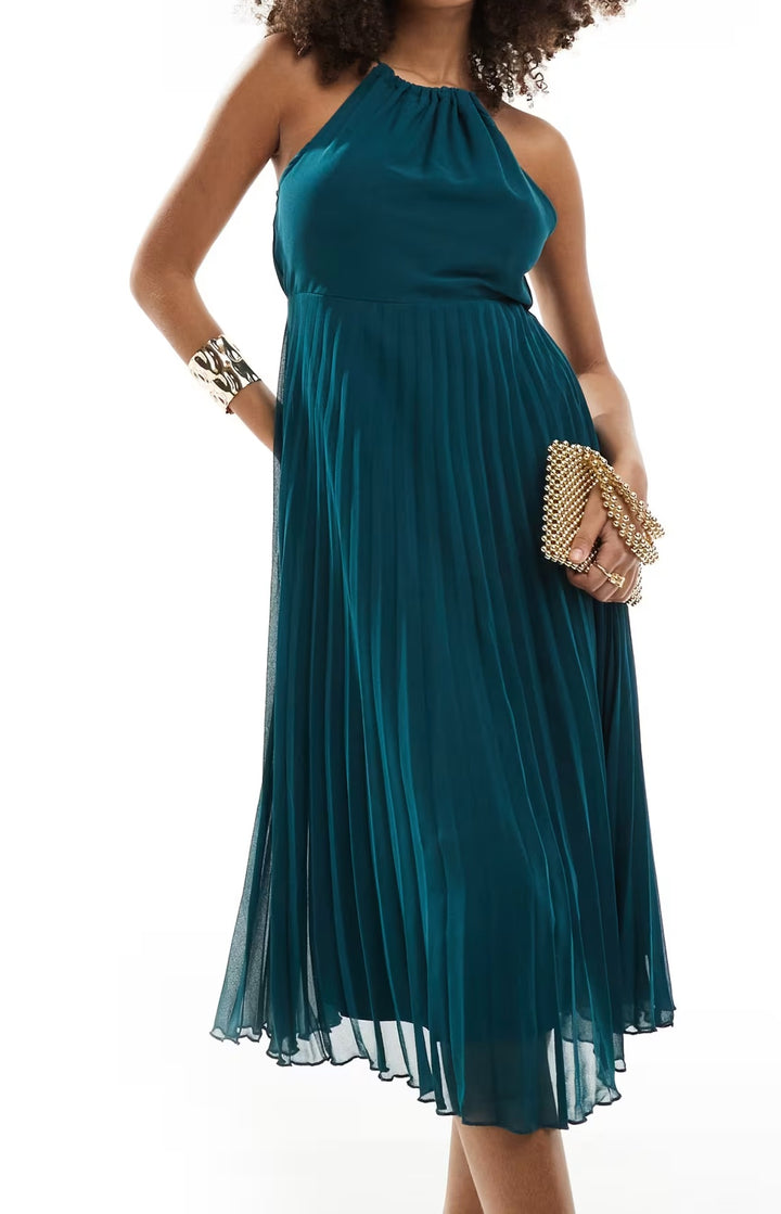 Rochie midi ASOS, verde