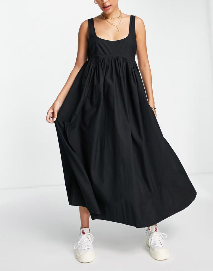 Rochie midi ASOS, negru
