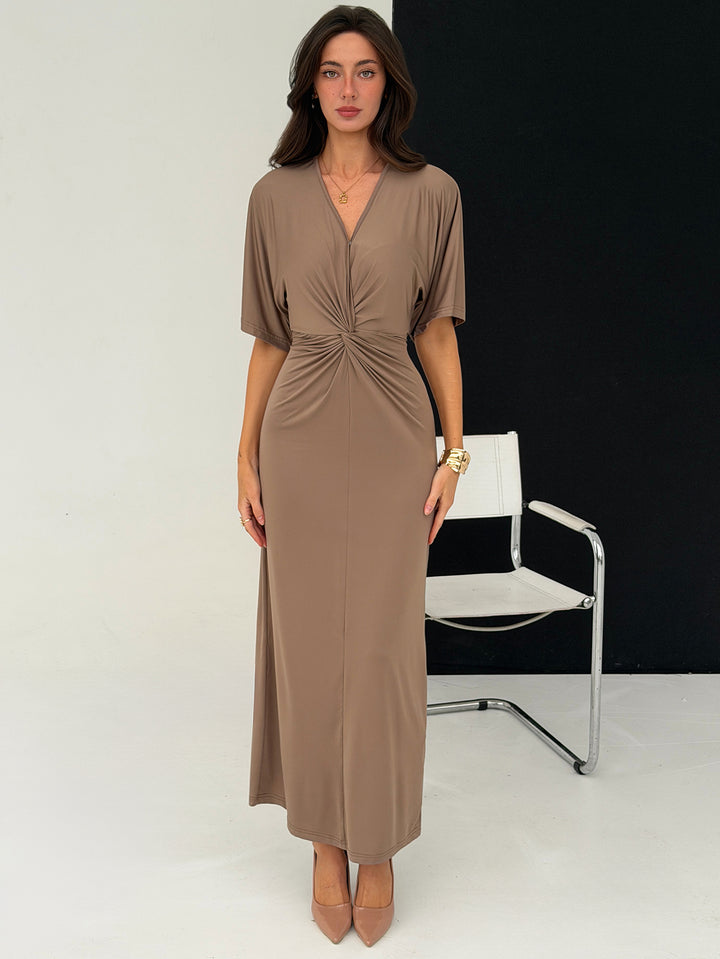 Rochie maxi SHEIN, kaki