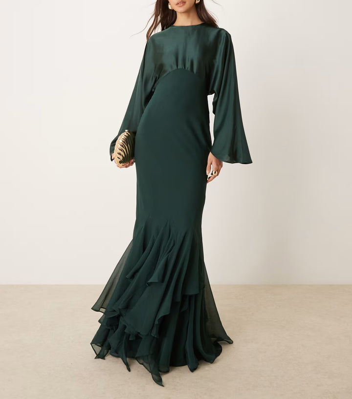 Rochie maxi Asos, verde