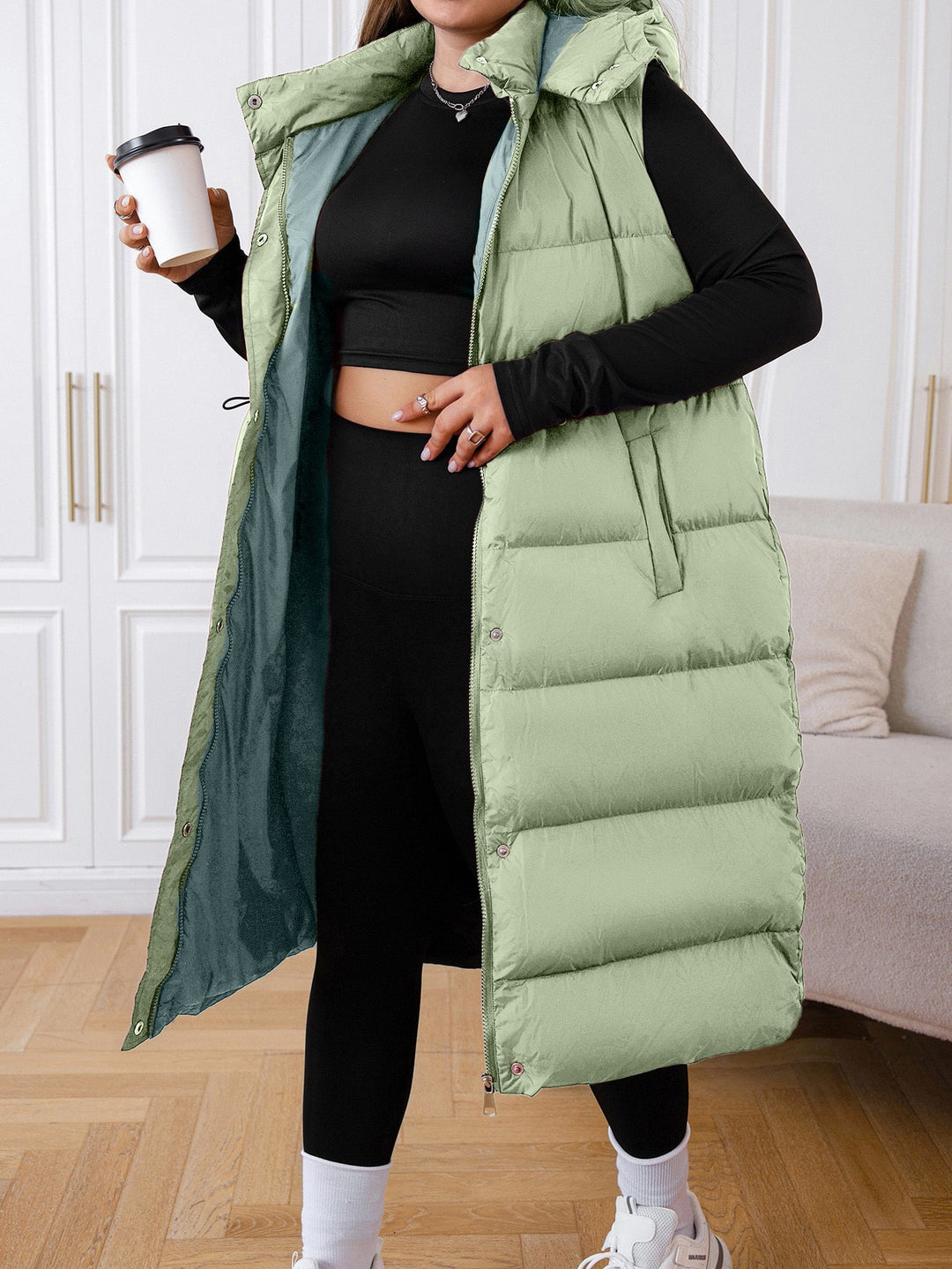 Palton SHEIN, verde