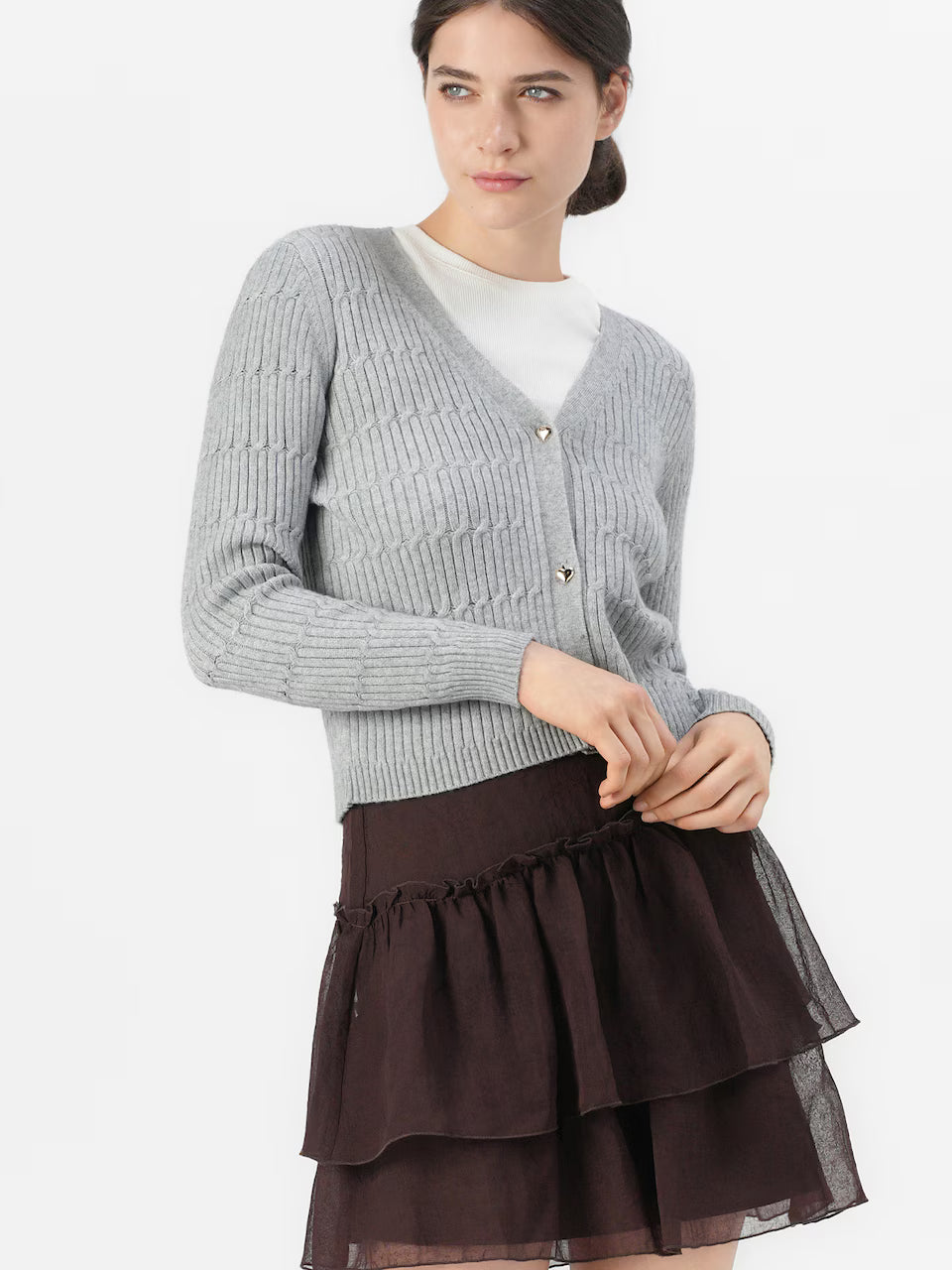 Fustă mini VERO MODA, maro