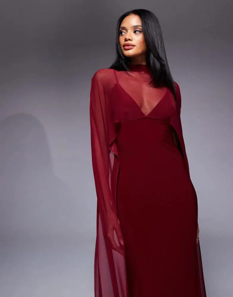 Rochie maxi ASOS, vișiniu