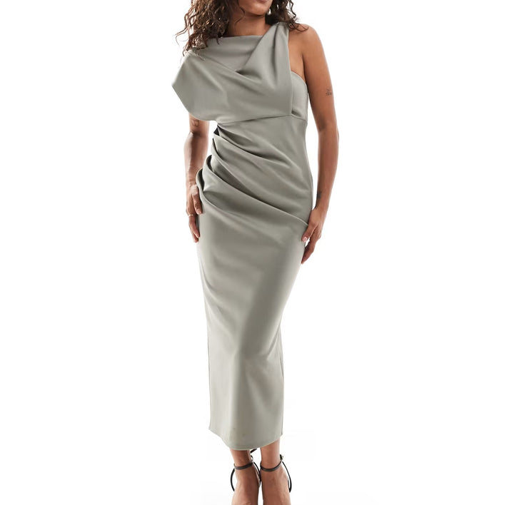 Rochie midi ASOS, verde