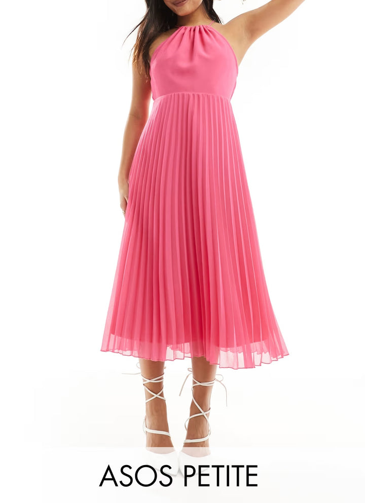 Rochie midi ASOS, roz