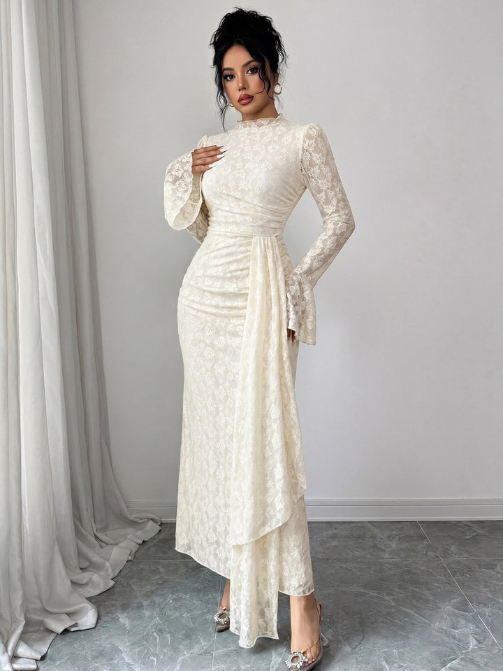 Rochie maxi SHEIN, crem