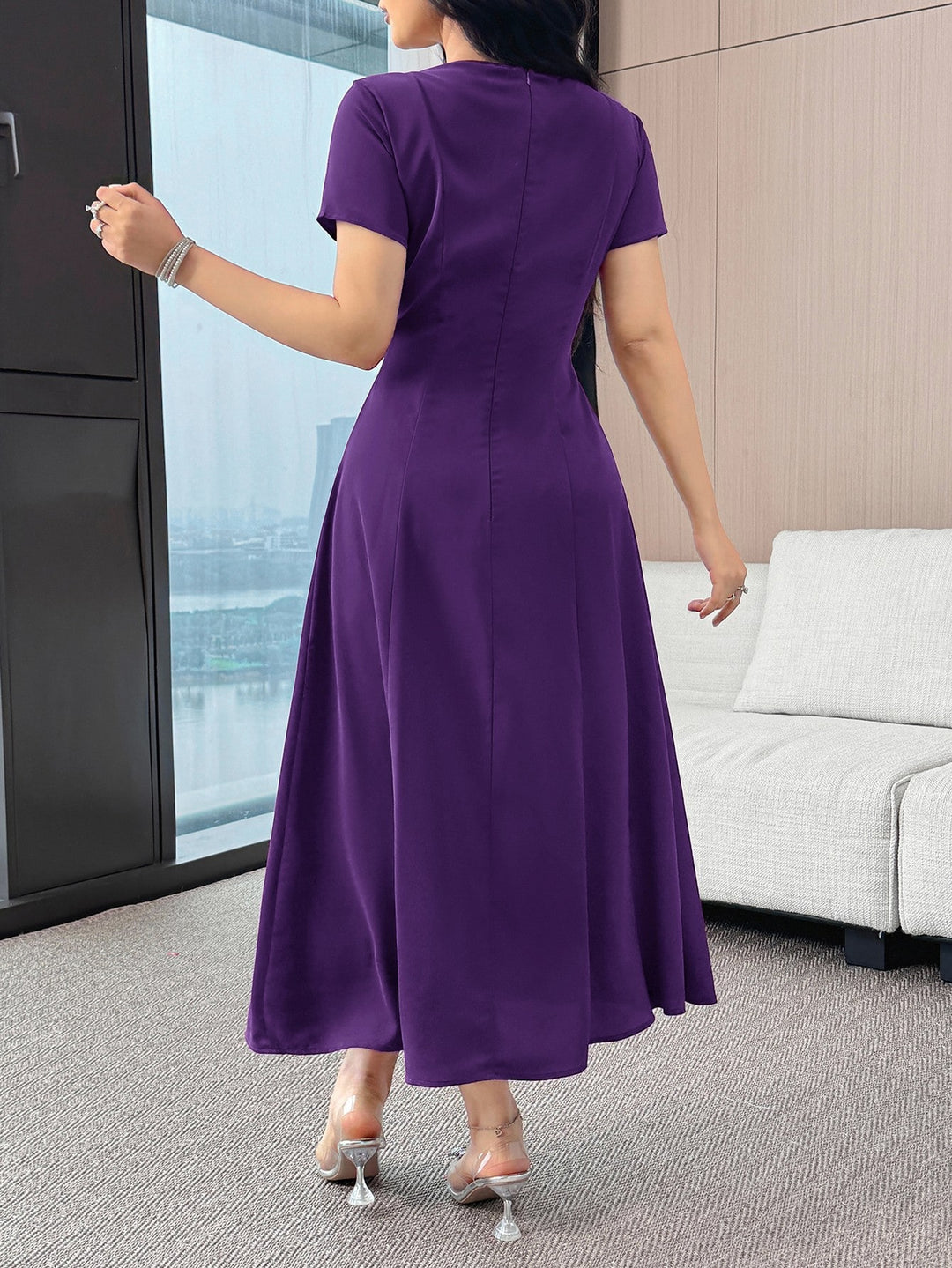 Rochie midi SHEIN, mov