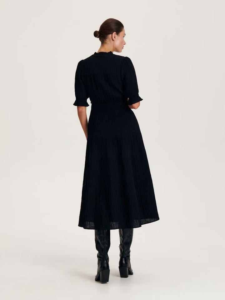 Rochie midi RESERVED, negru