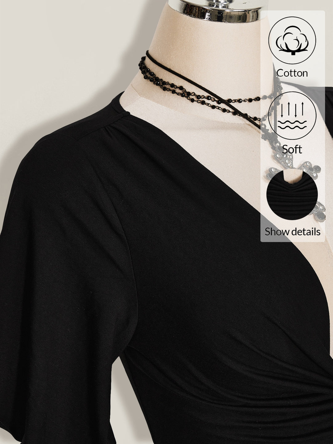 Top SHEIN, negru