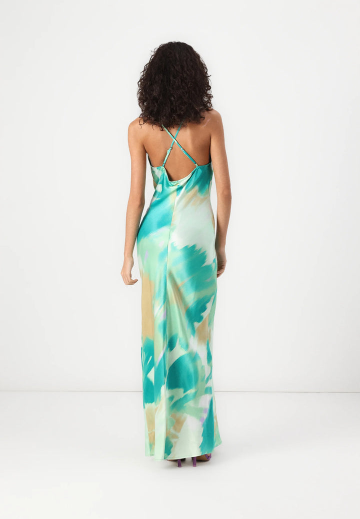 Rochie maxi ROUGE EDIT, mix culori