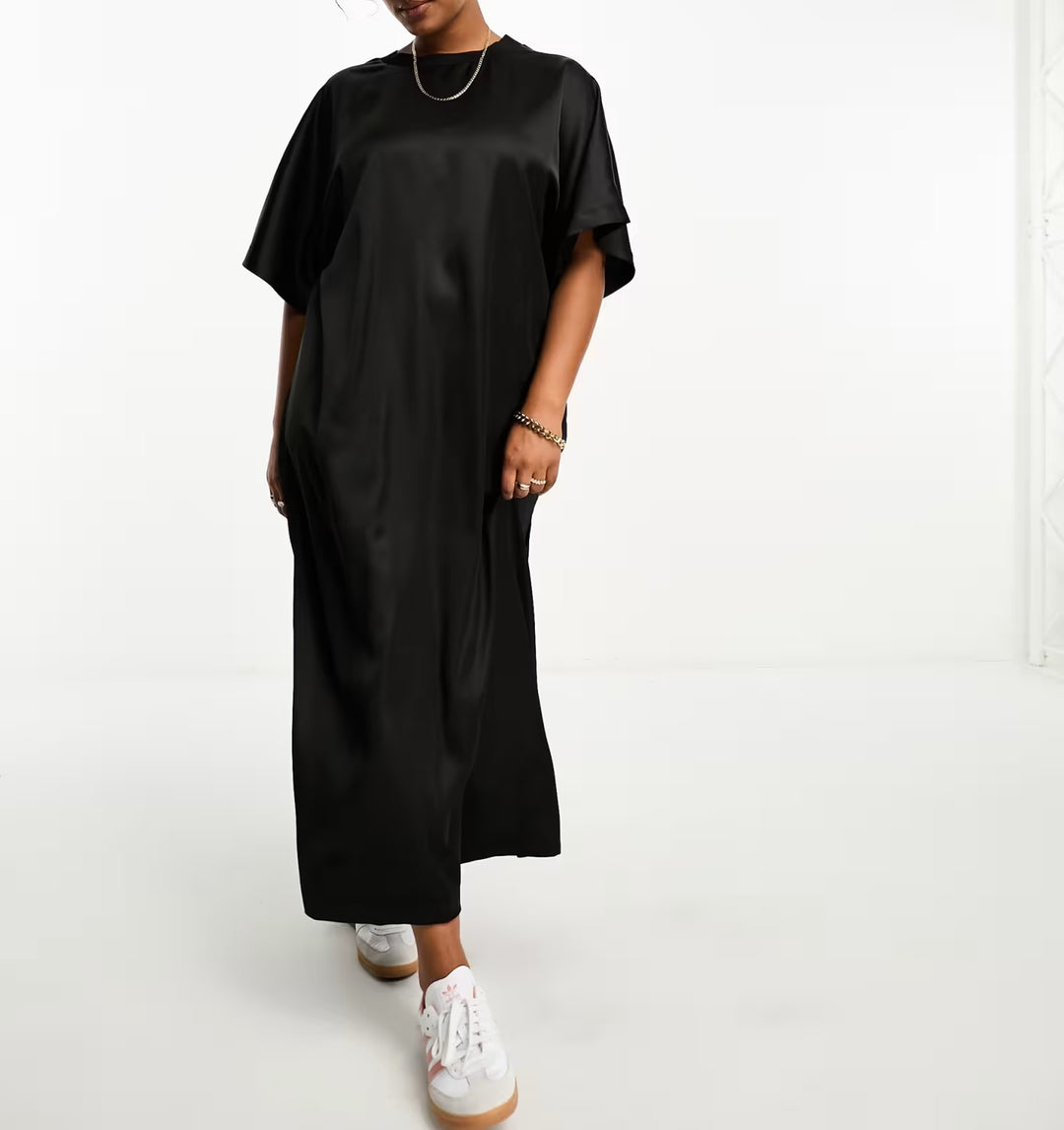Rochie midi ASOS, negru