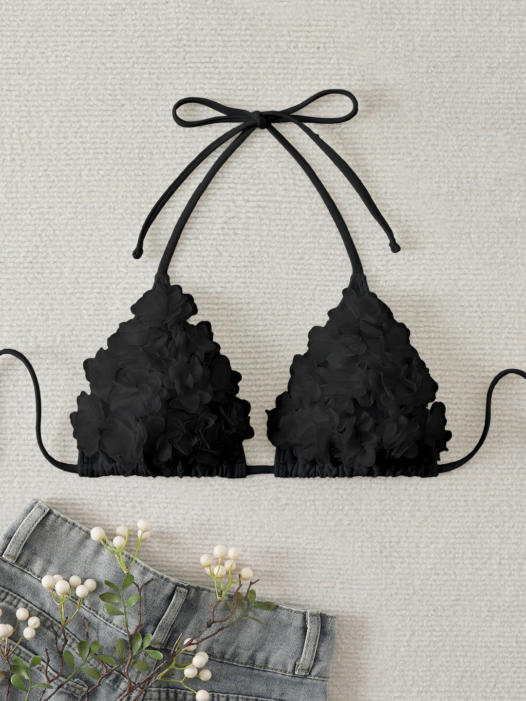 Sutien de baie SHEIN, negru