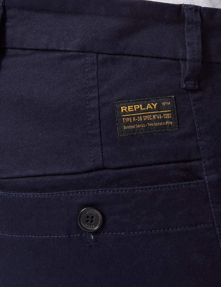Pantaloni REPLAY, bleumarin