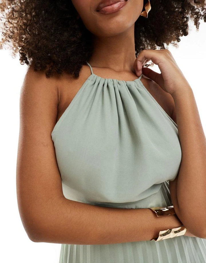 Rochie midi ASOS, verde