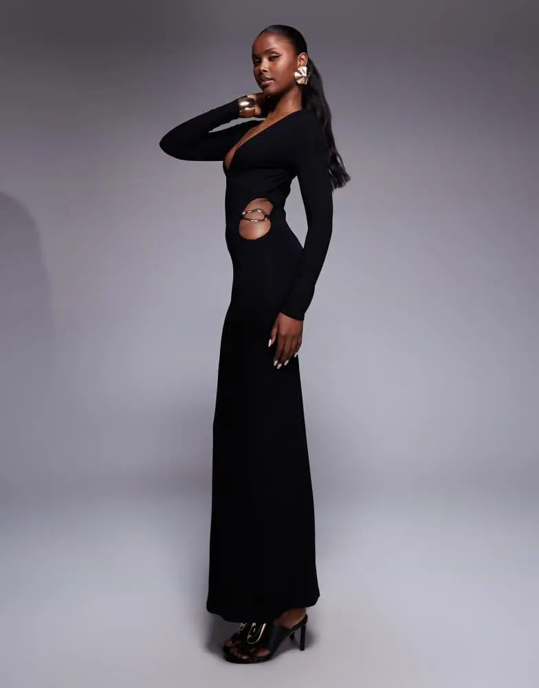 Rochie maxi ASOS, negru