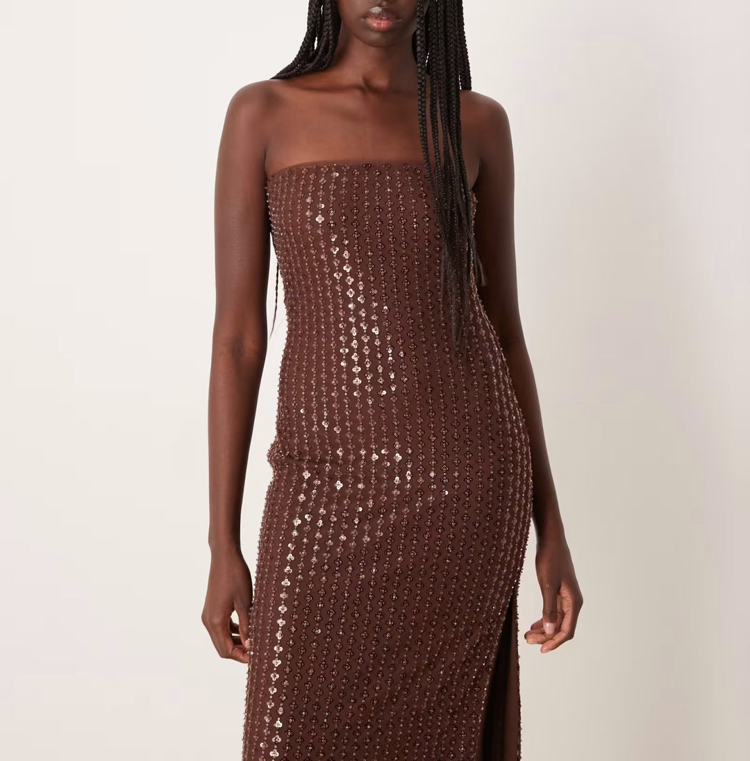 Rochie de ocazie Asos, maro