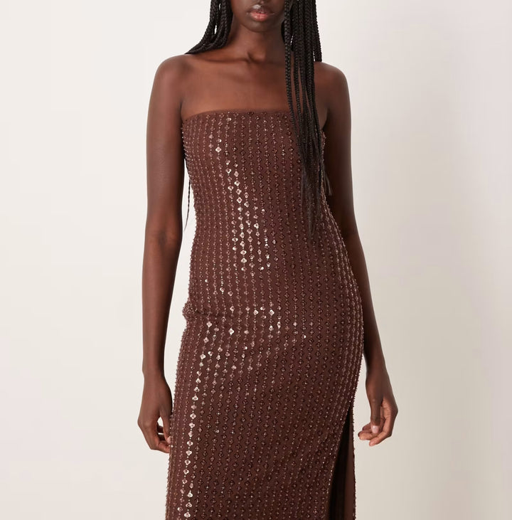 Rochie de ocazie Asos, maro
