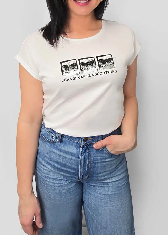 Tricou VERO MODA, alb