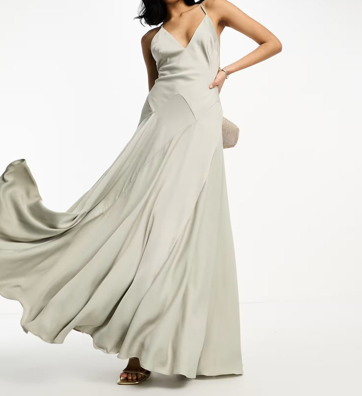 Rochie maxi ASOS, verde
