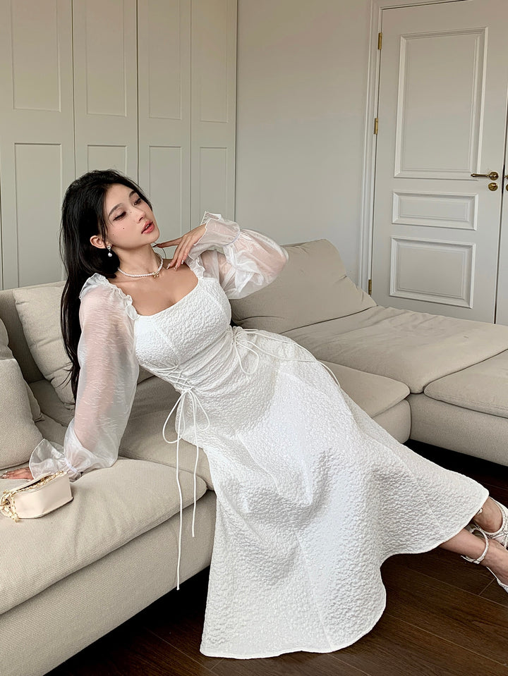 Rochie midi SHEIN, alb